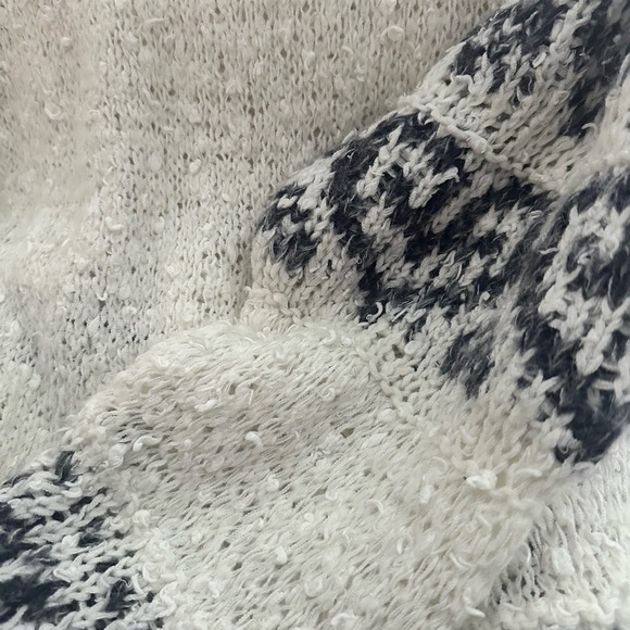 Anthropologie white and blue sweater - Picture 2 of 2